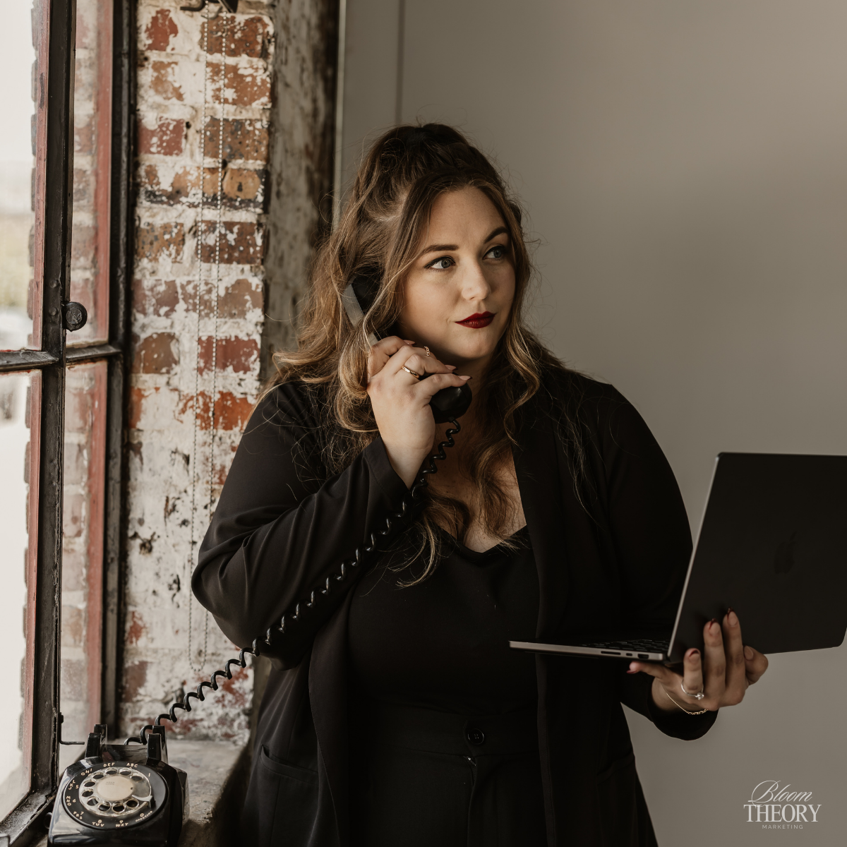 Business owner updating LinkedIn company page with optimized profile details to attract clients and boost B2B visibility